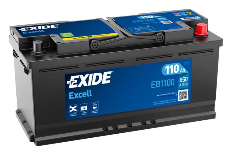 Obrázok Batéria EXIDE EXCELL ** 12V/110Ah/850A
